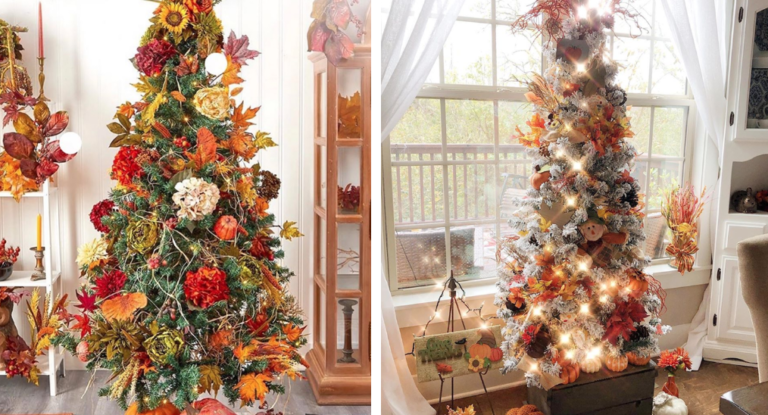People are Putting up Fall “Christmas” Trees to Celebrate the Season