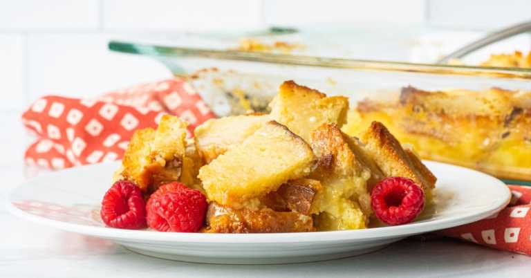 White Chocolate Bread Pudding