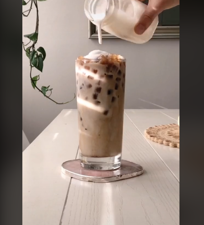 This TikTok Hack Uses Coffee Ice Cubes And Milk 12 Tomatoes