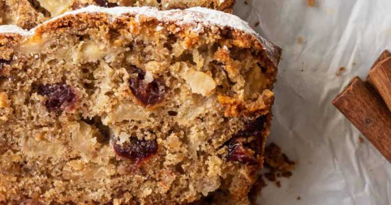 Spiced Apple Cranberry Bread