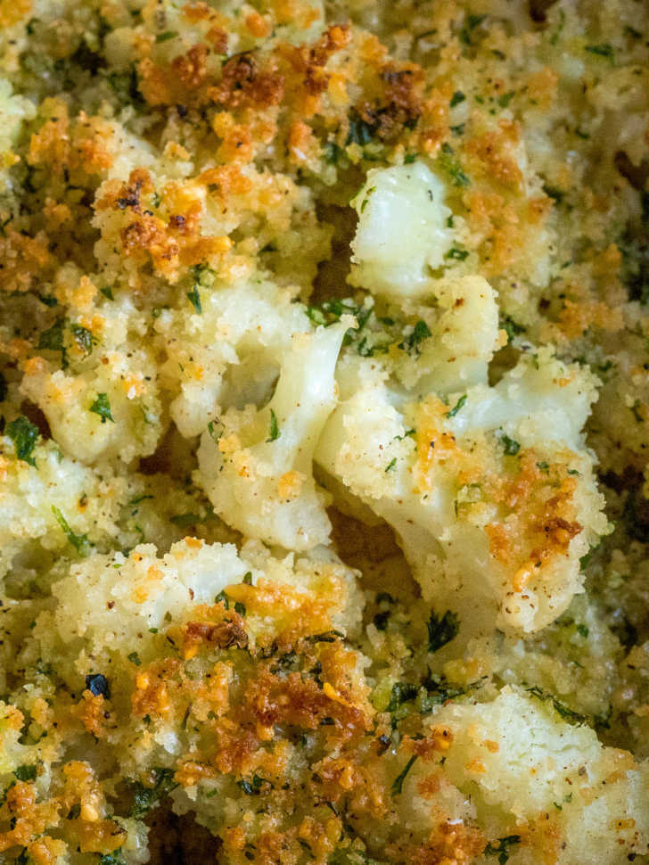 Buttered Crumb Cauliflower 12 Tomatoes