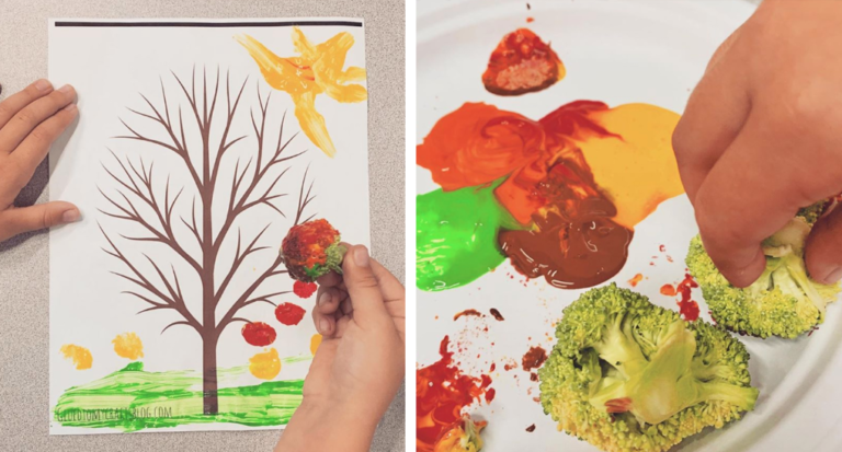 Get Your Kids Into Broccoli With This Fun Fall Art Project