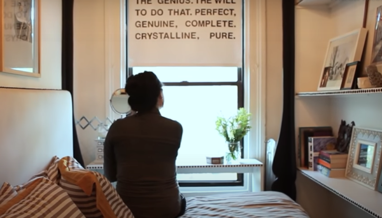Woman Maximizes The Space Of Her Half-Bedroom Apartment
