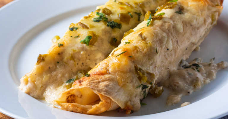 White Chicken Enchiladas