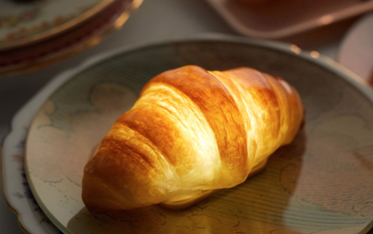 This Croissant Lamp Is A Dream Come True For People That Love Carbs
