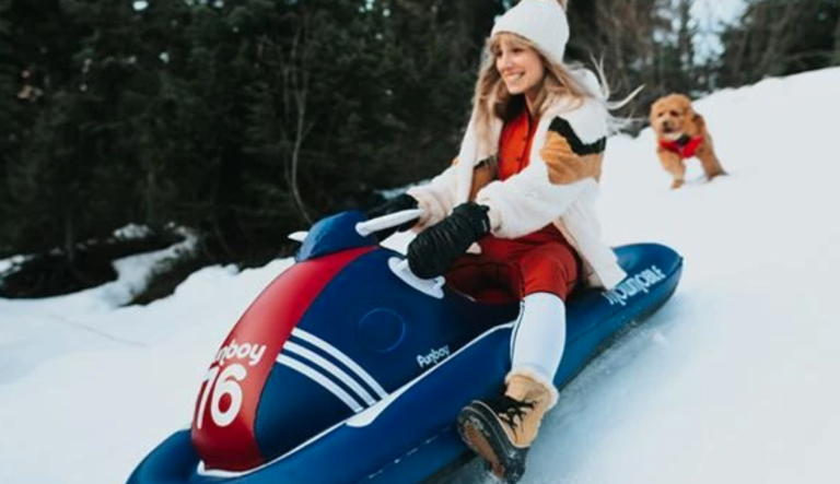 These Inflatable Snow Sleds Make Winter Feel Like Summer