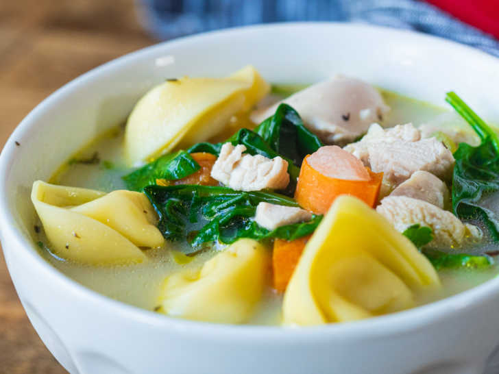 Creamy Chicken Tortellini Soup