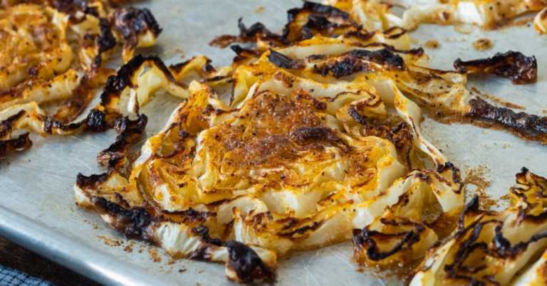 Crispy Roasted Cabbage Steaks