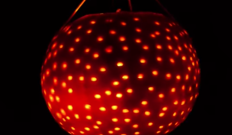 How To Make A Halloween Disco Ball From A Pumpkin