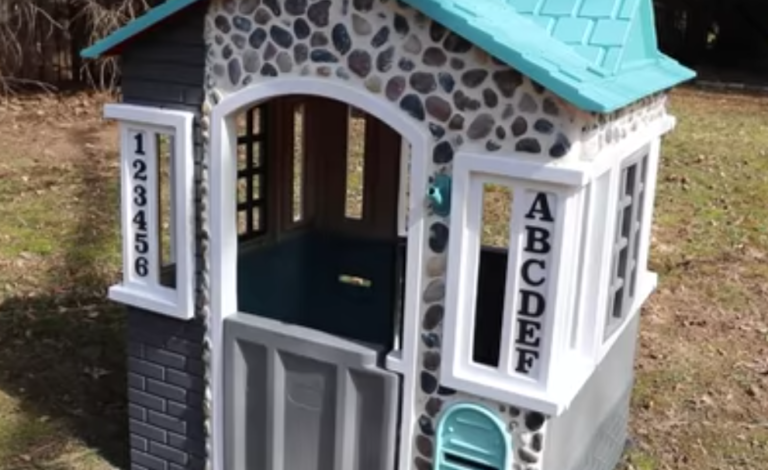Mom Transforms An Old Playhouse Into A Modern Dream House