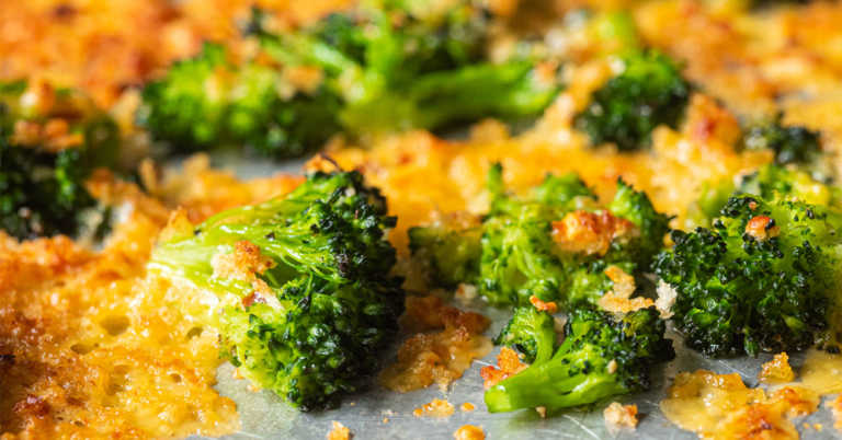 Crispy Cheesy Baked Broccoli