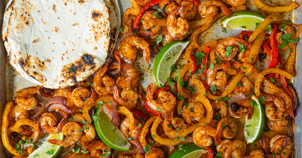 Easy Meal Prep Recipe Shrimp Fajita Bowls - No. 2 Pencil