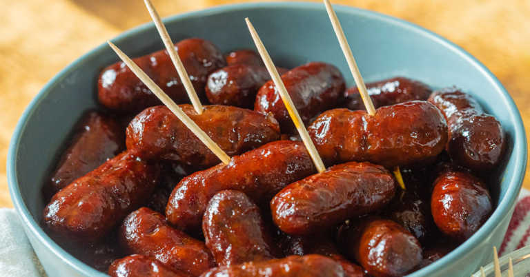 3-Ingredient BBQ Little Smokies (Slow Cooker and Stovetop)