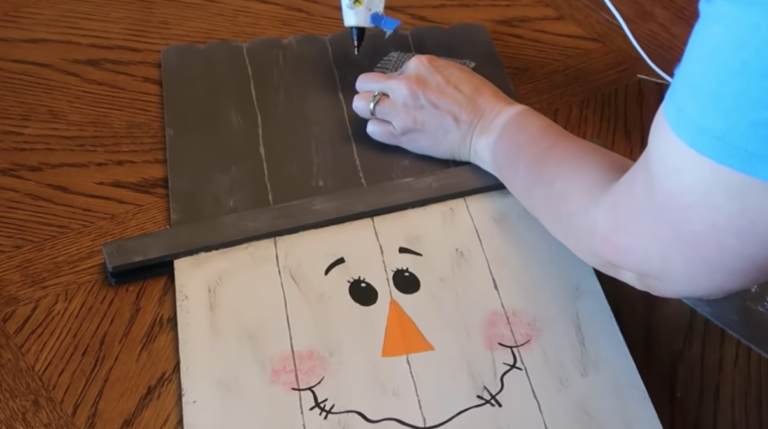 How To Make A Reversible DIY Snowman And Scarecrow Made From Dollar Store Items