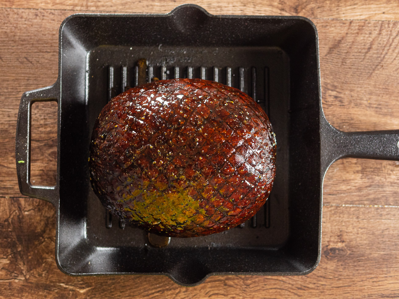 Dr. Pepper Glazed Ham