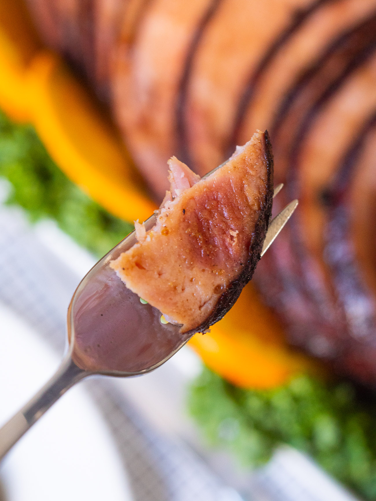 Dr. Pepper Glazed Ham 