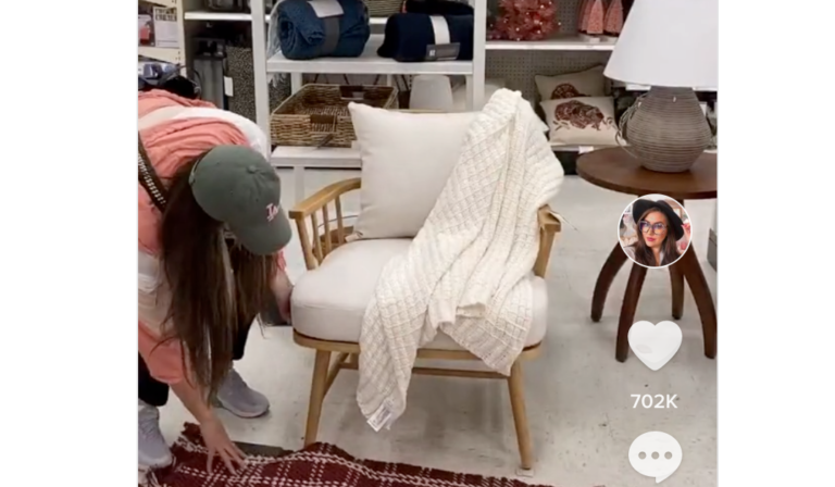 Shopper Decorates An Area Of Target Using Items From Other Parts Of The Store