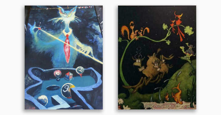 These Midnight Paintings Were Created By Dr. Seuss in 