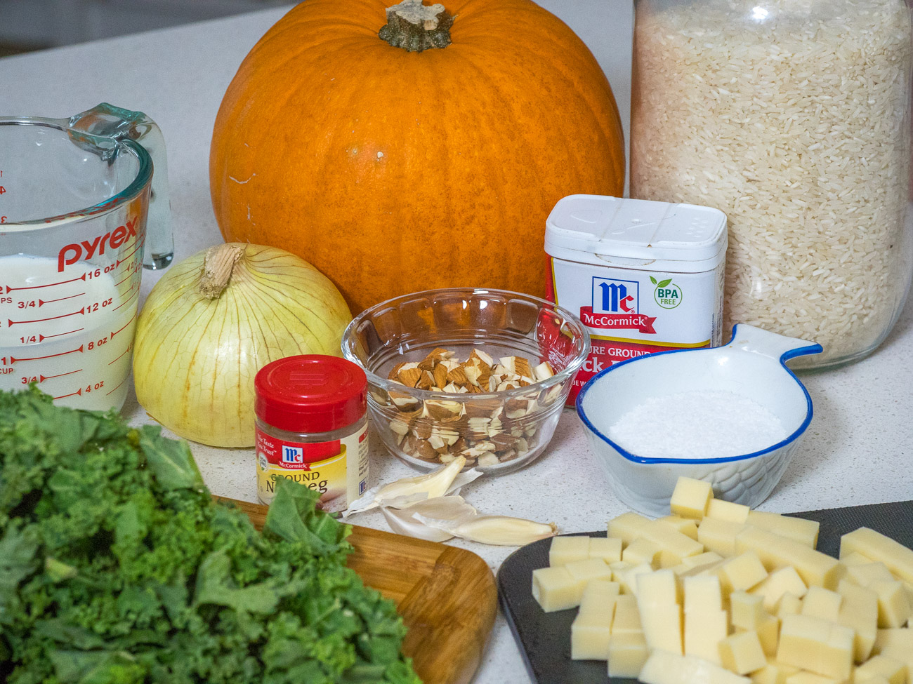 ingredients for Savory Stuffed Pumpkin