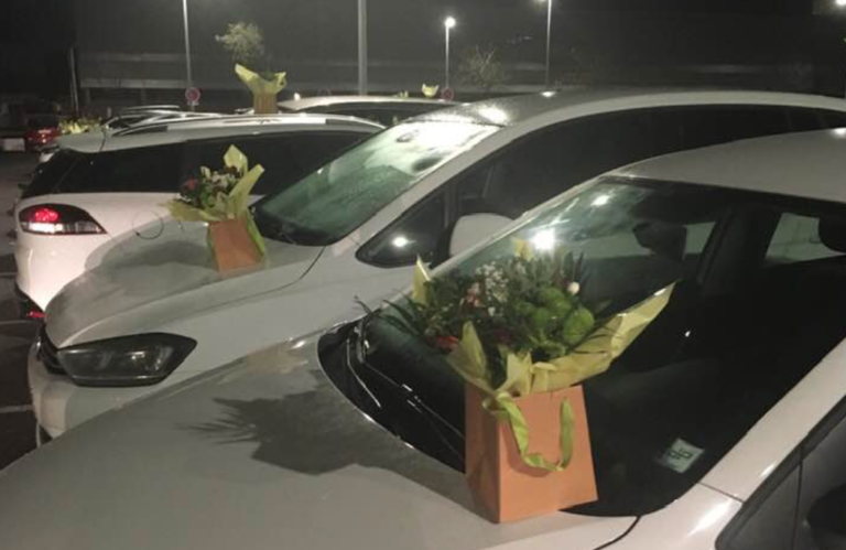 Florist Leaves Thousands Of Bouquets On Healthcare Workers’ Cars
