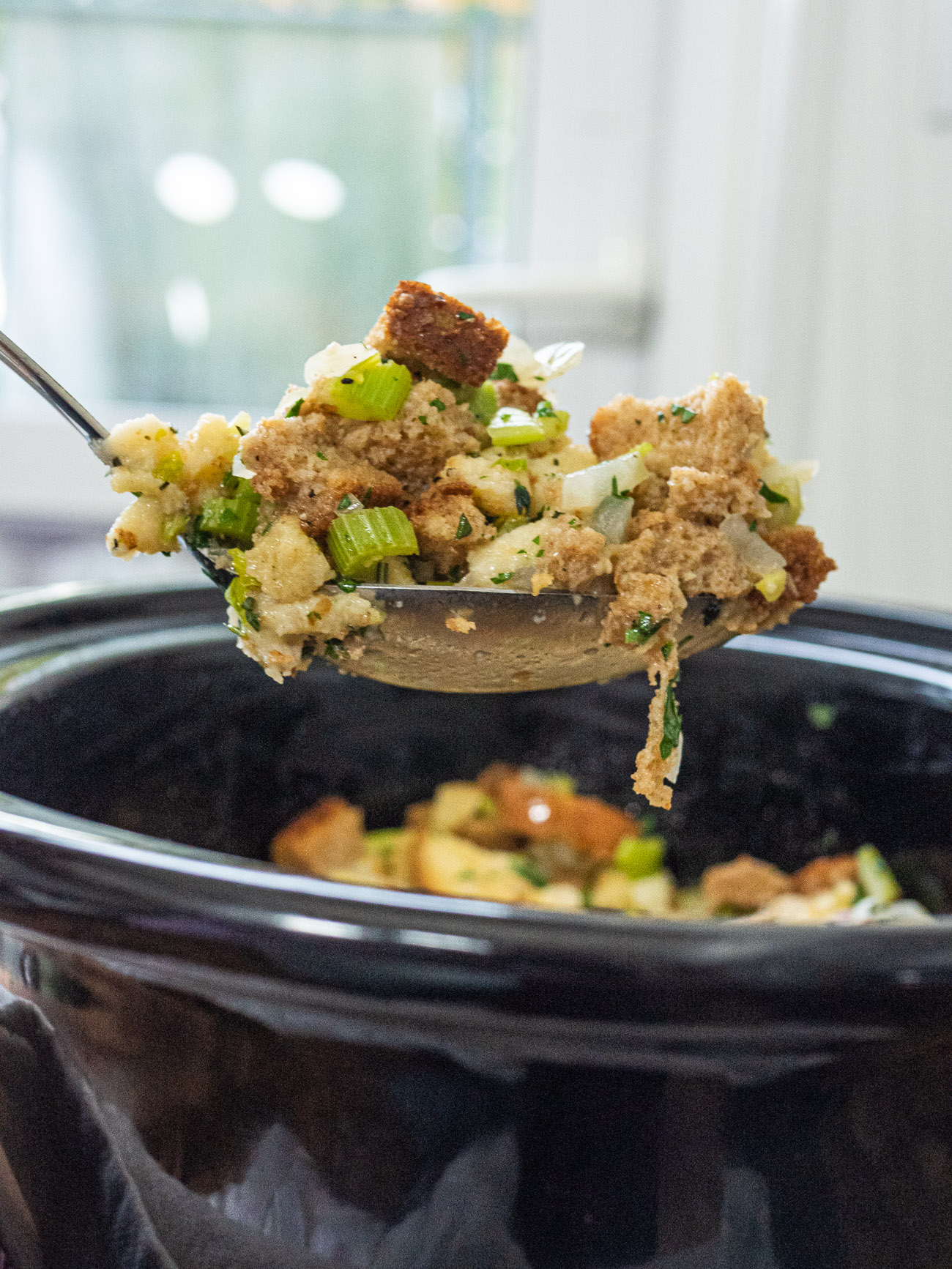 Easy Crockpot Stuffing - perfect every time! Recipe - Rachel Cooks®