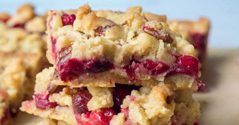Cranberry Shortbread Bars