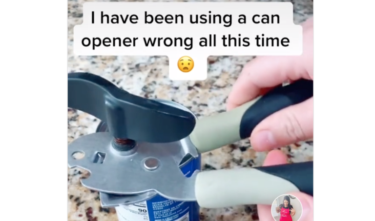 Woman Learns She’s Been Using A Can Opener Wrong Her Entire Life
