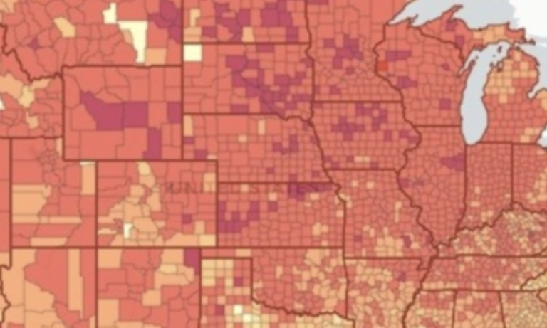Interactive Map Shows You The Potential Risk Of Contracting COVID-19 During A Thanksgiving Gathering