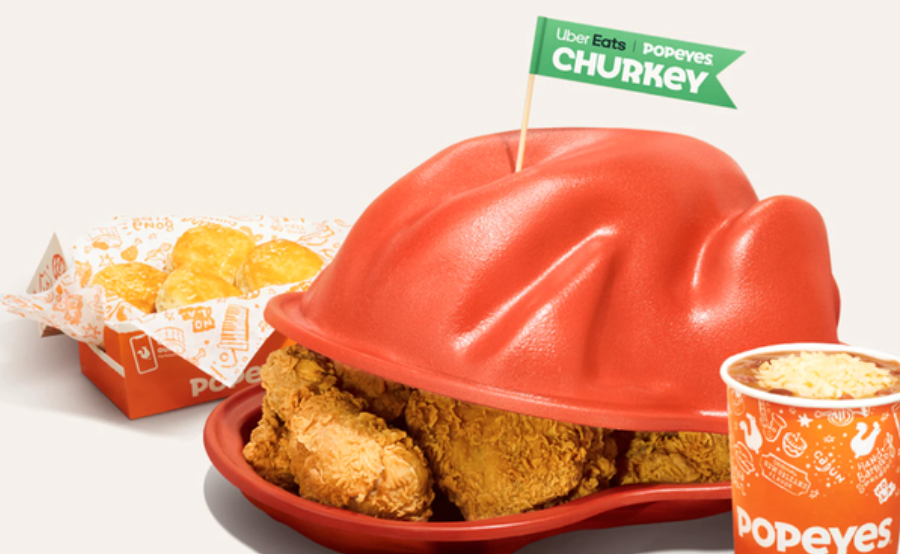 Popeyes Is Selling A Giant Plastic ‘Churkey’ Full Of Fried Chicken For
