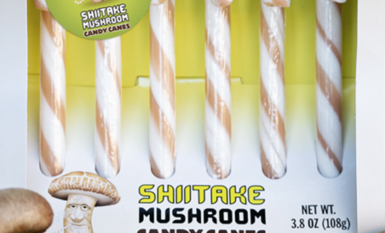 Shiitake Mushroom-Flavored Candy Canes Are Here For The Holidays