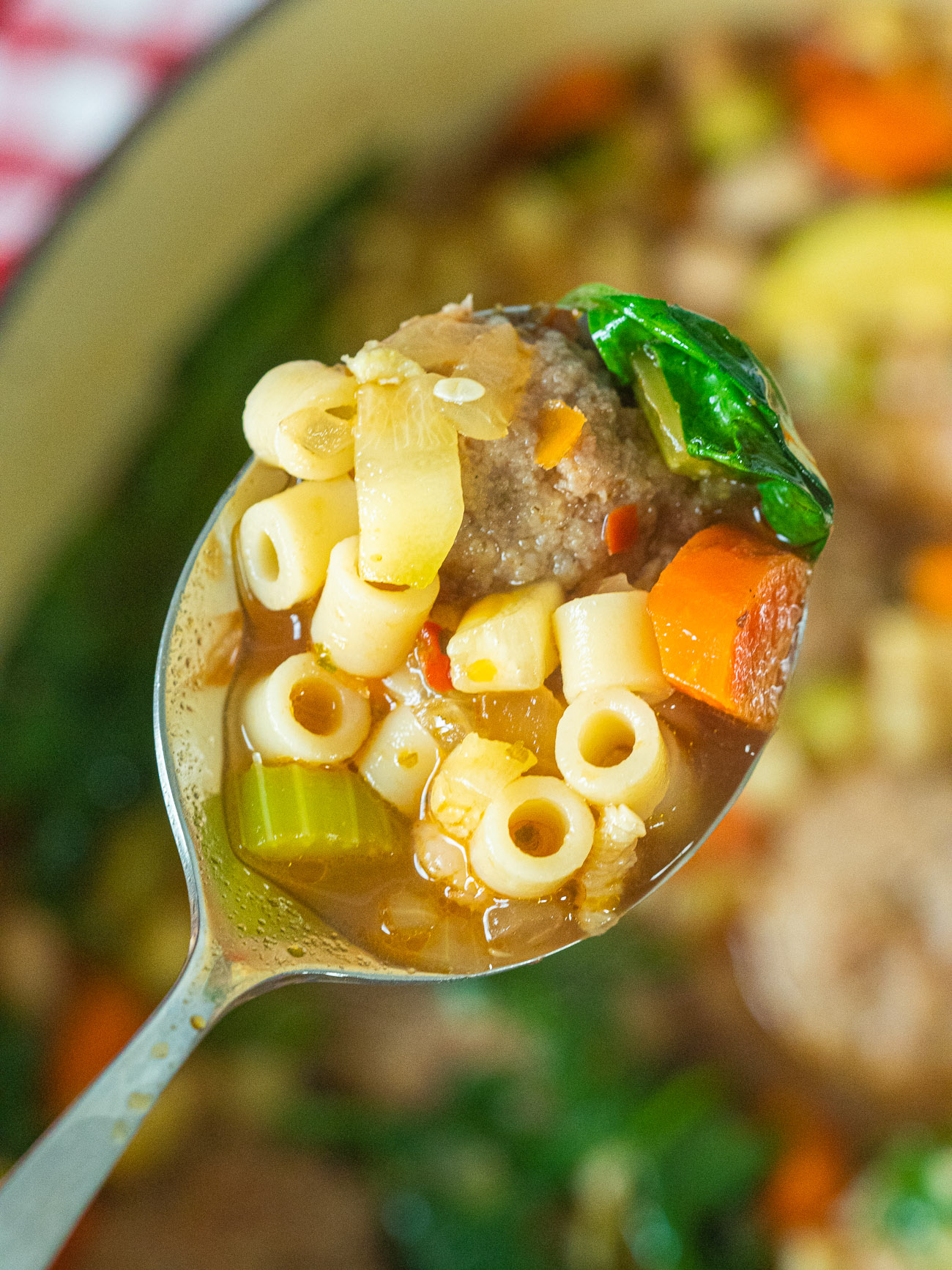 Meatball Minestrone Soup-image