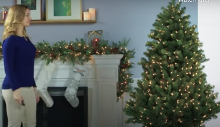 This Christmas Tree Sets Itself Up With The Push Of A Button