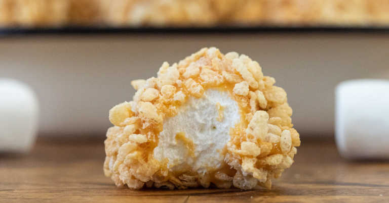 Caramel Marshmallow Rice Krispie Balls