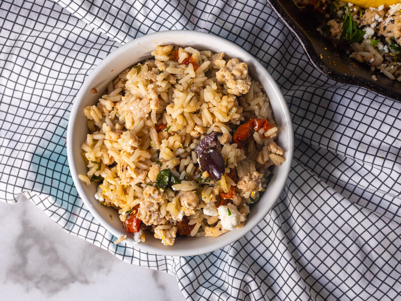 Greek Turkey and Rice Skillet - Budget Bytes