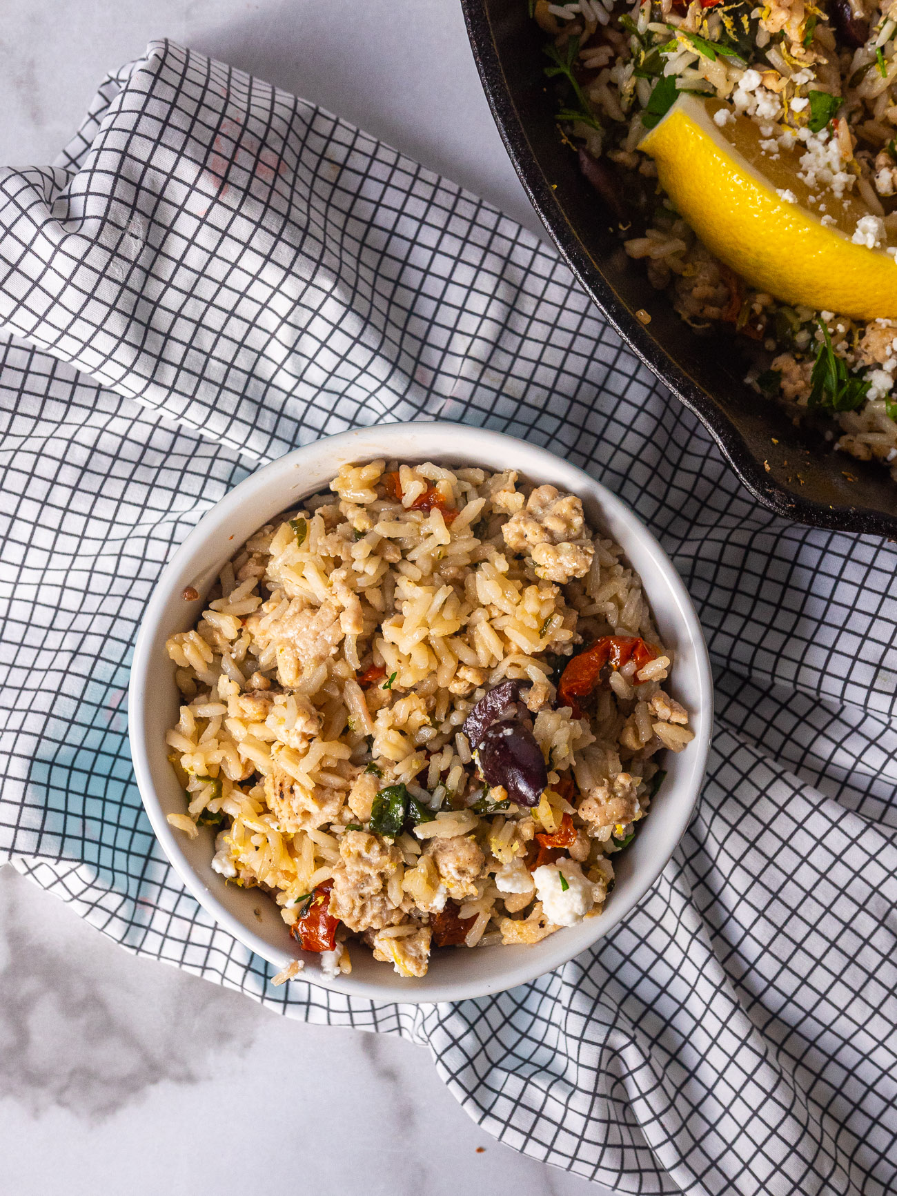 Greek Turkey and Rice Skillet - Budget Bytes