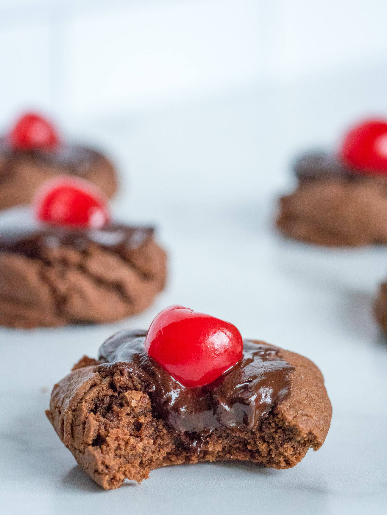 chocolate cherry thumbprint cookie recipe