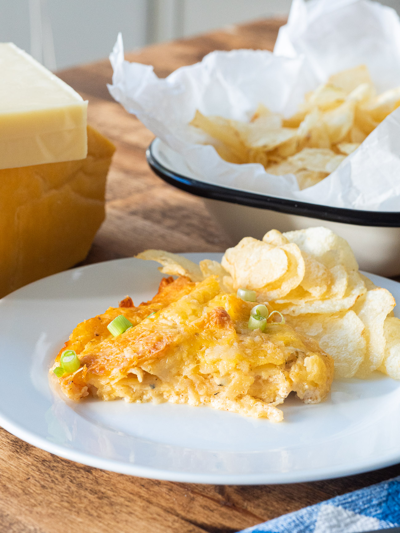 Cheesy Potato Chip Pie