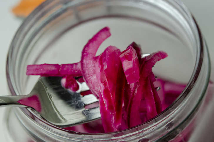 pickled red onion