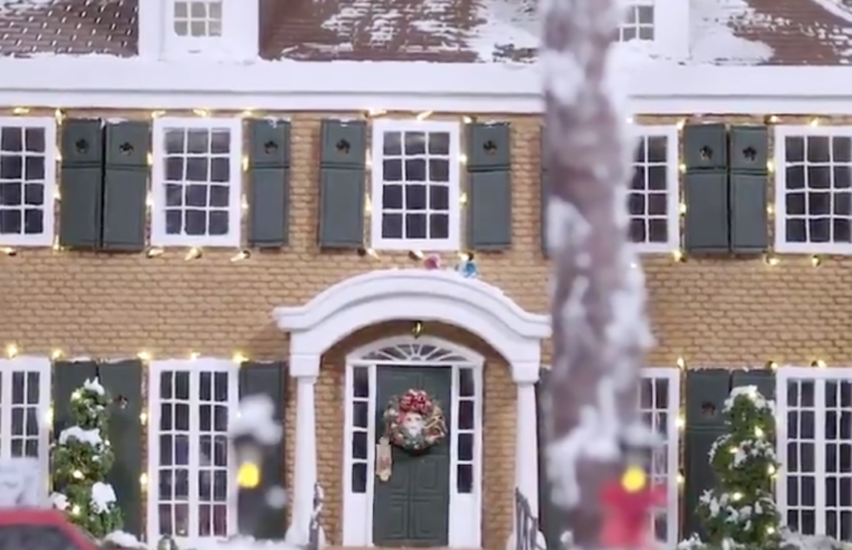 Artist Spent 300 Hours Making A Gingerbread Replica Of The ‘Home Alone’ House
