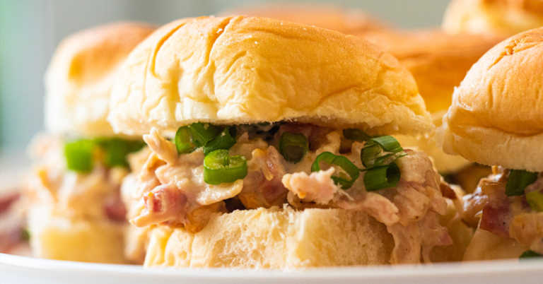 Slow Cooker Chicken Cordon Bleu Sliders