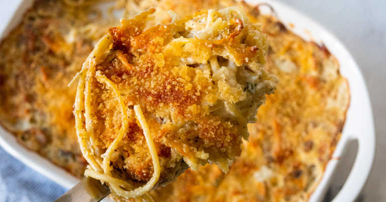 The Creamiest Turkey Tettrazini