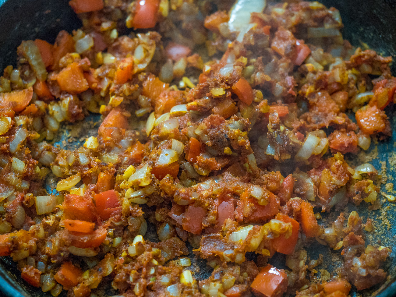 making Chicken Paprikash Casserole