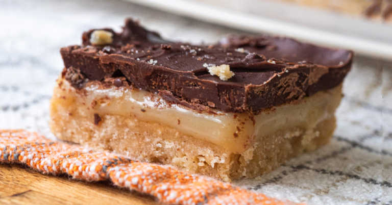 No-Bake Millionaire’s Shortbread Bars
