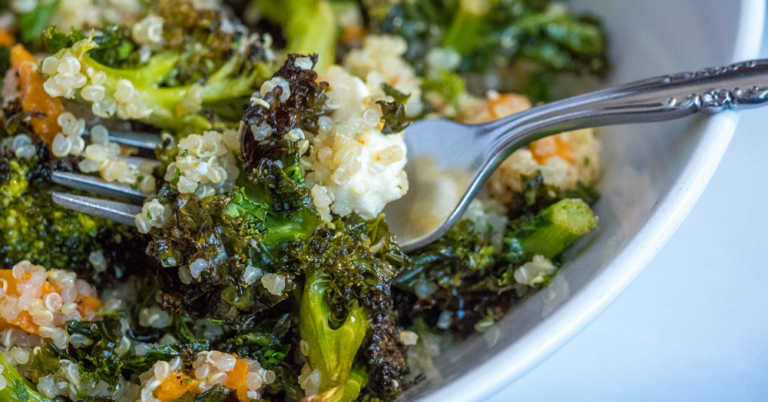 Roasted Broccoli Quinoa Salad