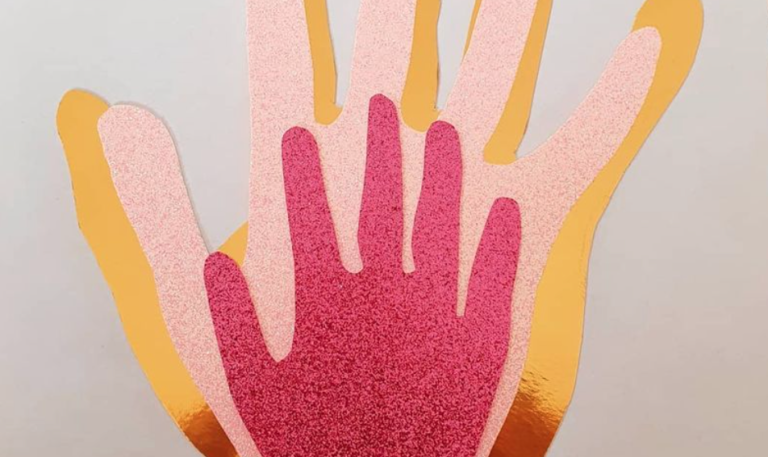 Handprint Keepsake Is The Perfect Project To Make With The Kiddos During Lockdown