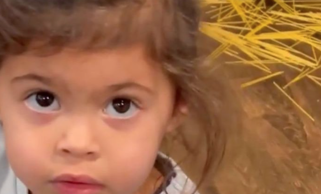 The Rock’s Daughter Blamed The “Paghetti Fairy” For Spilling Noodles All Over The Floor