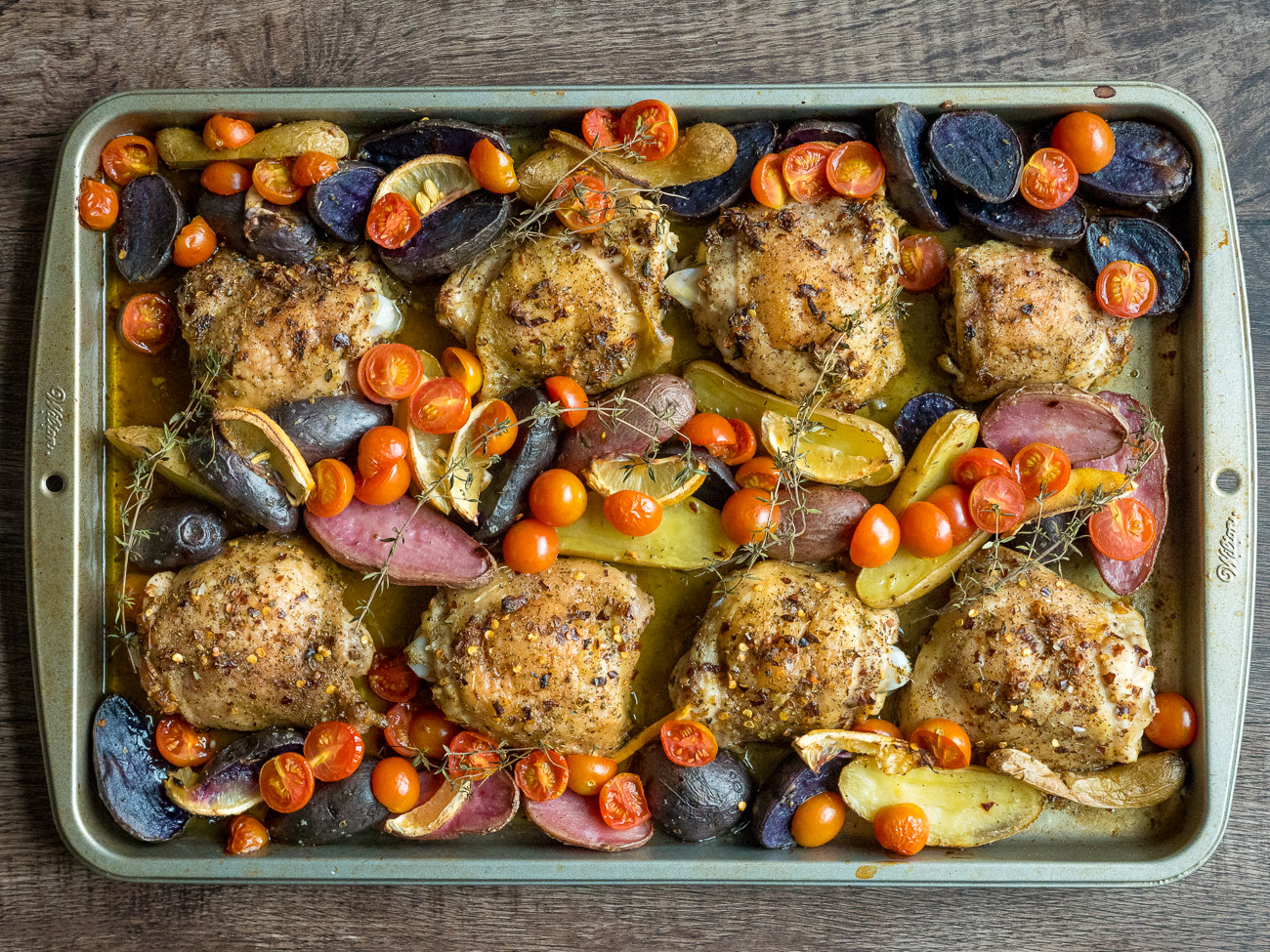 One-Pan Roast Chicken with Tomatoes