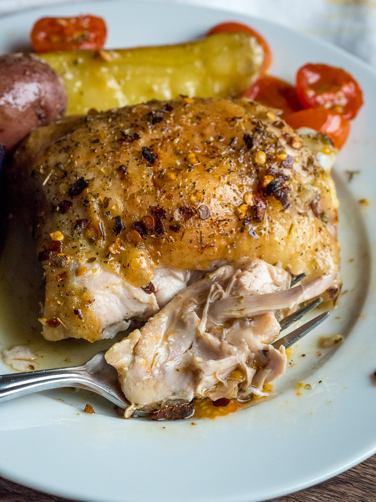 One-Pan Roast Chicken with Tomatoes