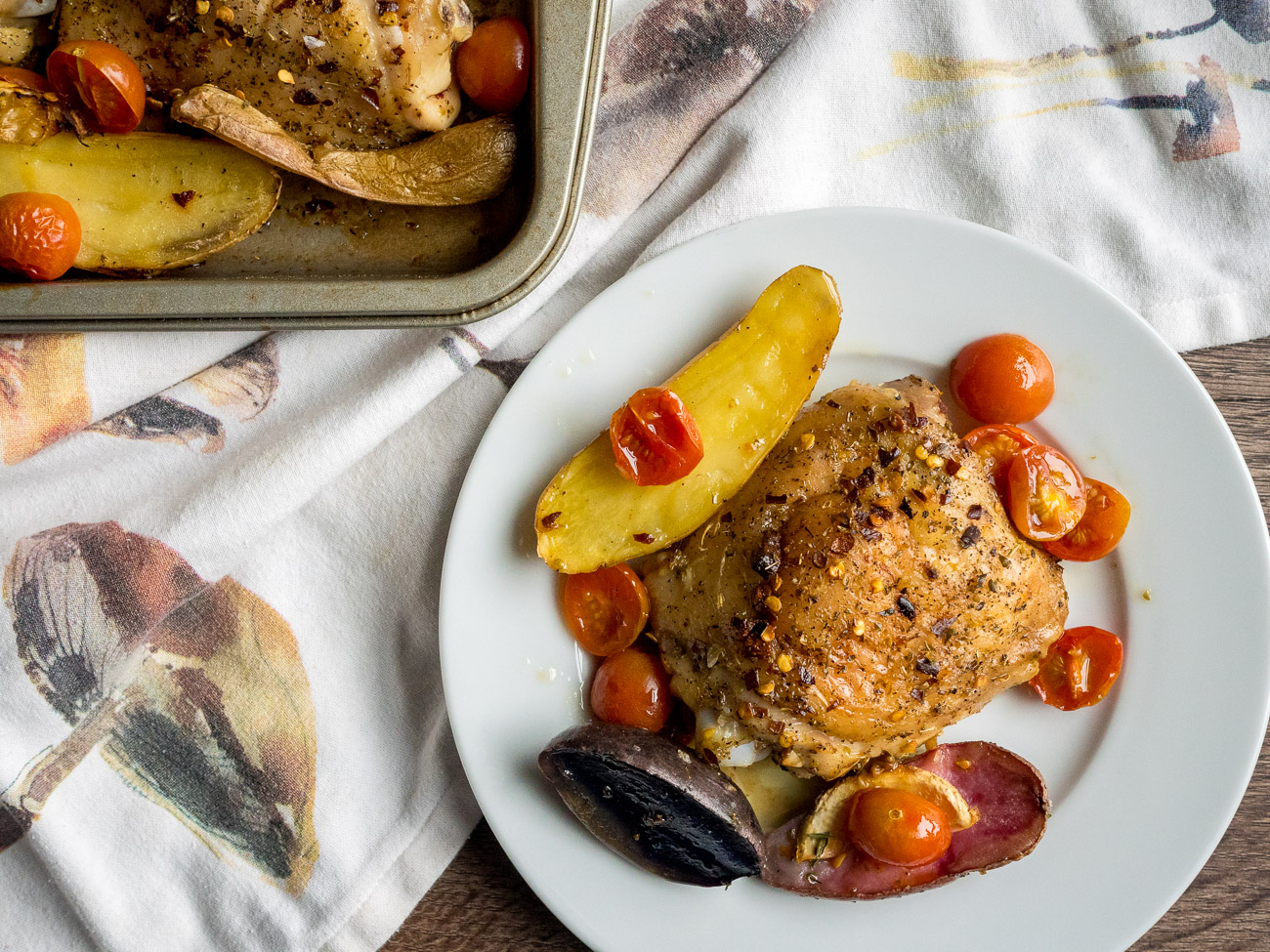 One-Pan Roast Chicken with Tomatoes