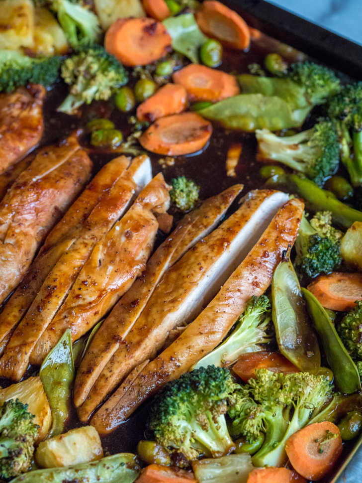 Sheet Pan Teriyaki Chicken and Vegetables | 12 Tomatoes